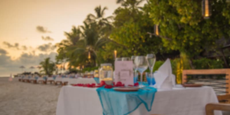 Maldives private dining