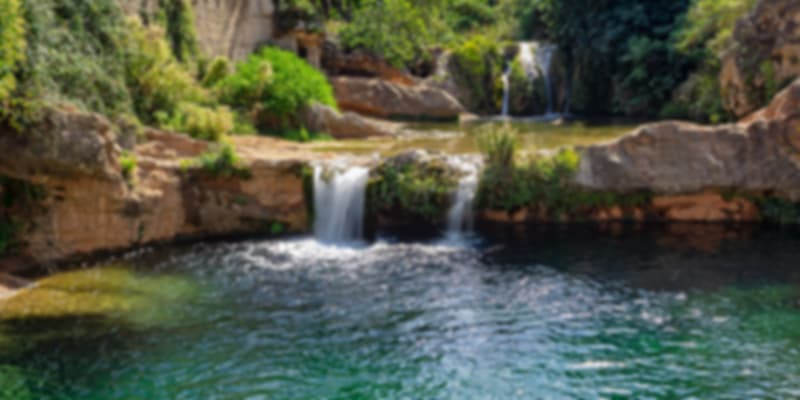 Cascada de Orbaneja del Castillo in Spain