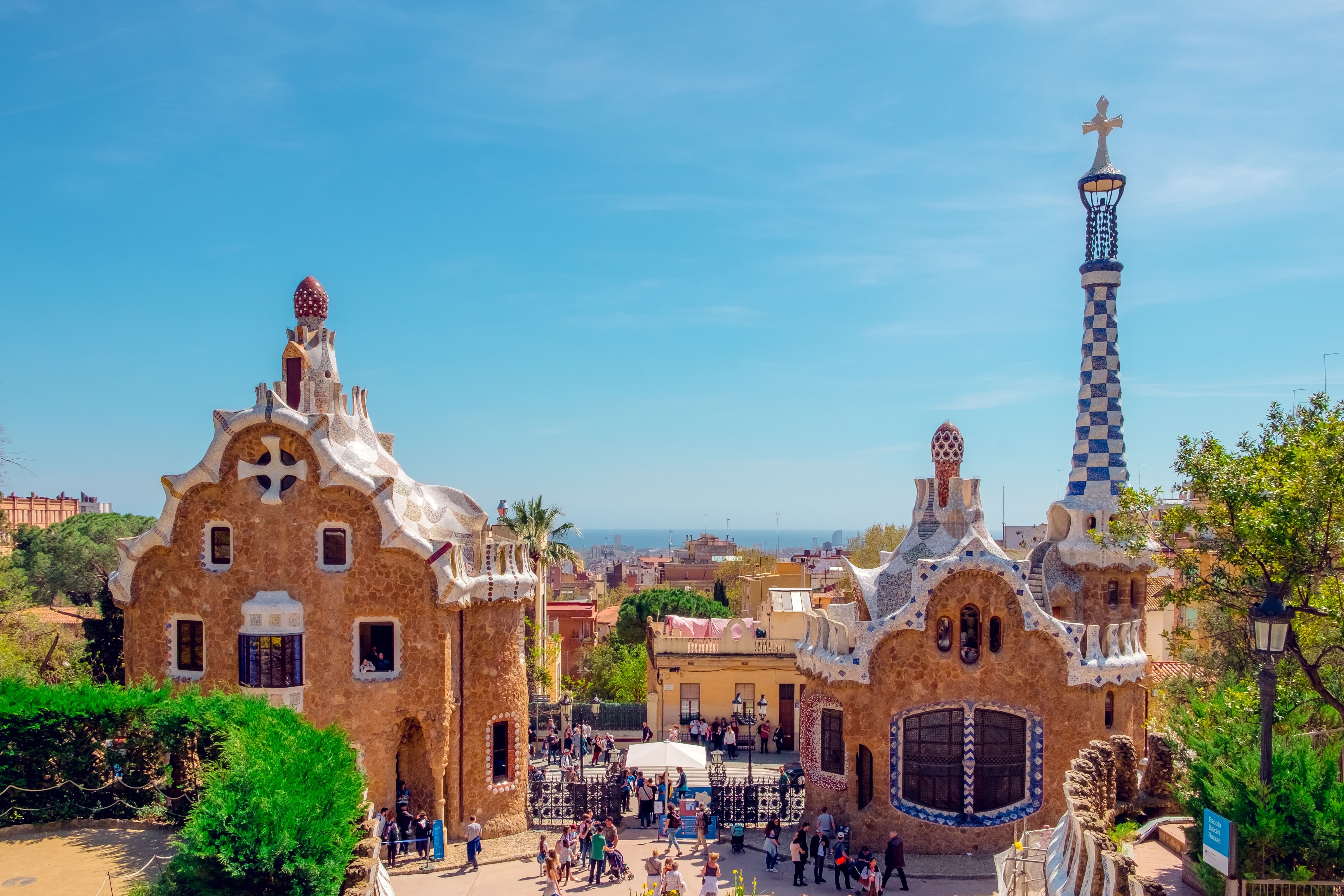 PARK GÜELL, Barcelona, Spain, Architecture 