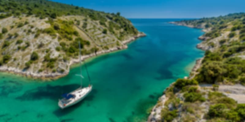 Travel by boat in Trogir, Croatia