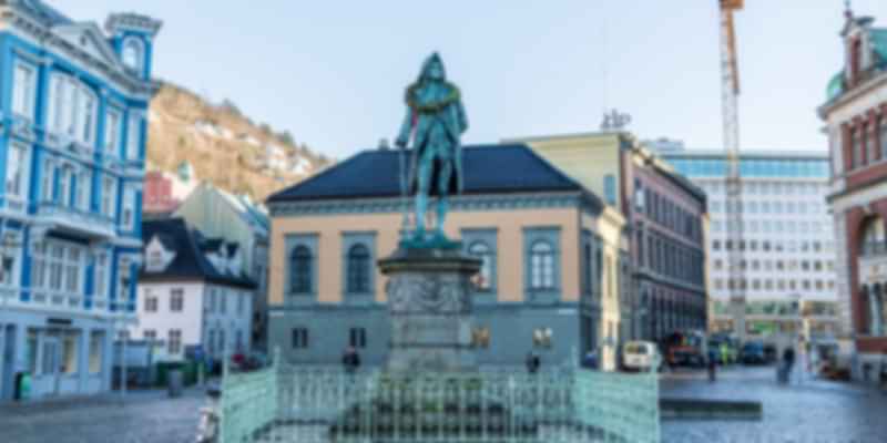 Statue of Holberg, Bergen, Norway
