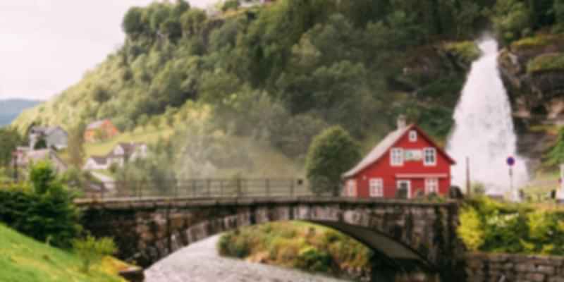 Steinsdalsfossen, Norheimsund, Norway