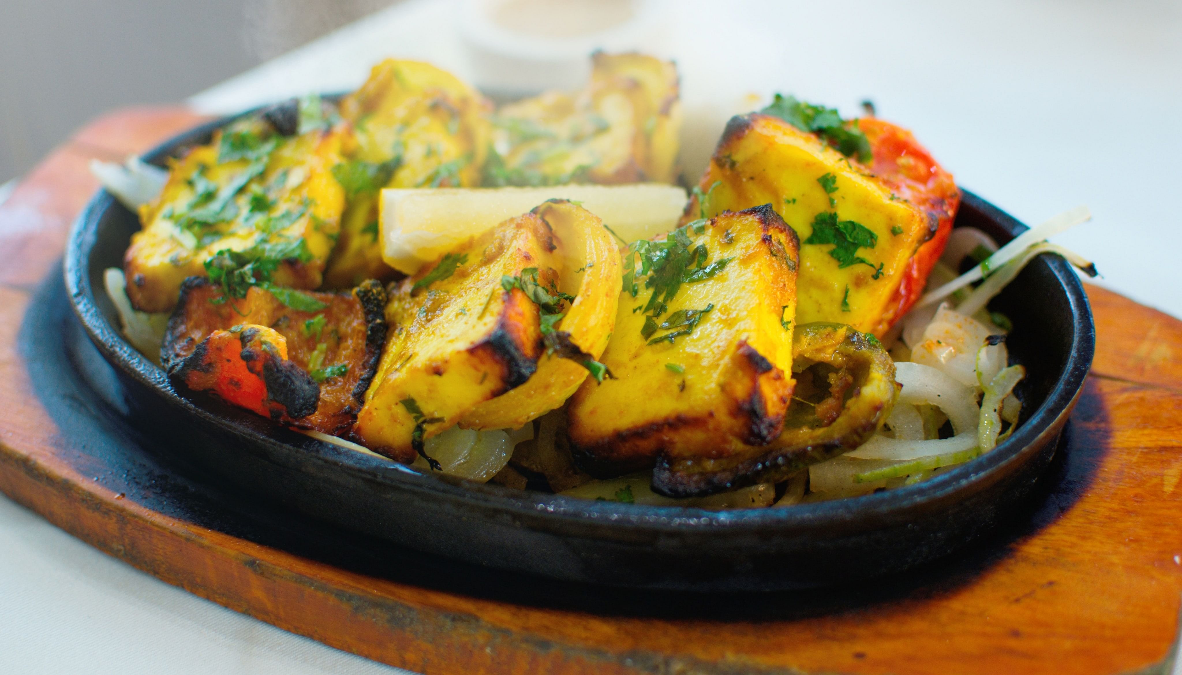 Paneer Tikka, Indian food in Germany