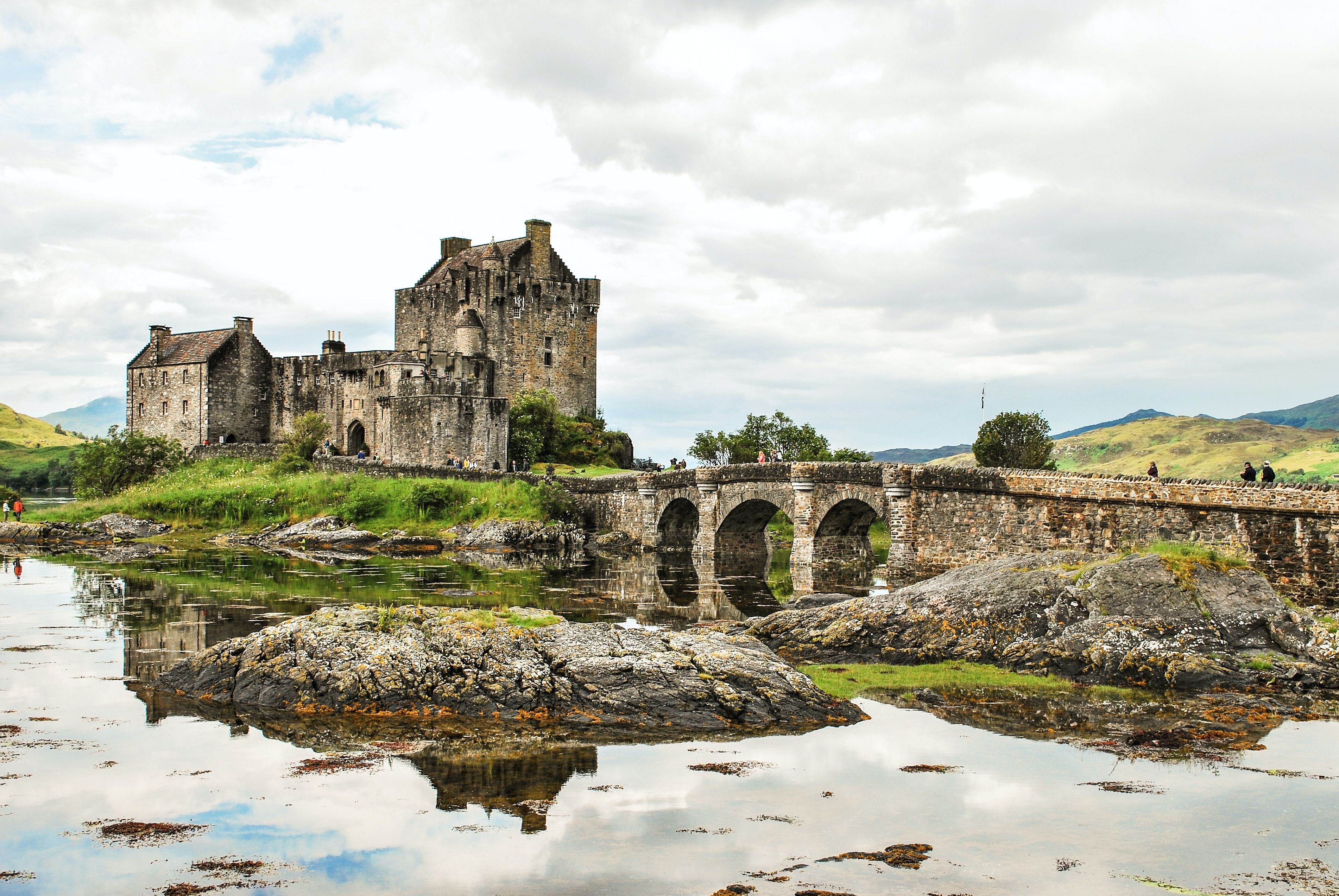 castle in Edinburgh, Scotland, Europe in October