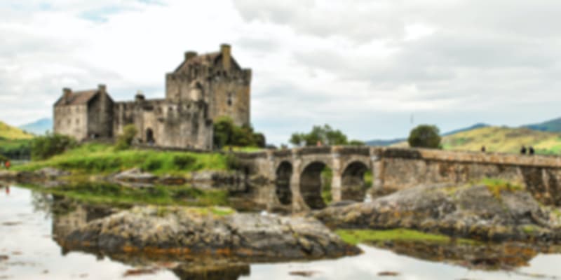 castle in Edinburgh, Scotland, Europe in October