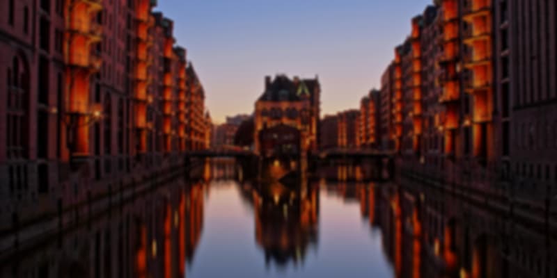 Germany in March - Hamburg river