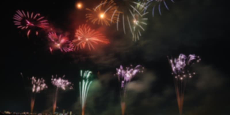 Germany in May - fireworks show