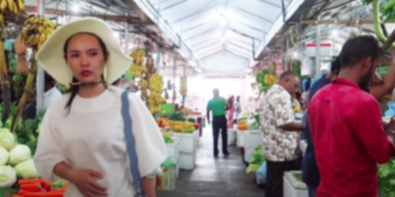 Male local market in Maldives