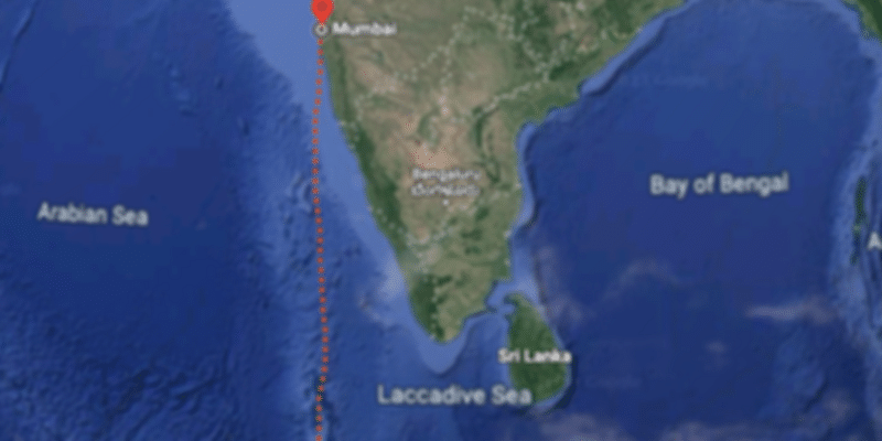 Maldives to Mumbai Distance