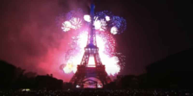 Eiffel Tower during La Fête Nationale