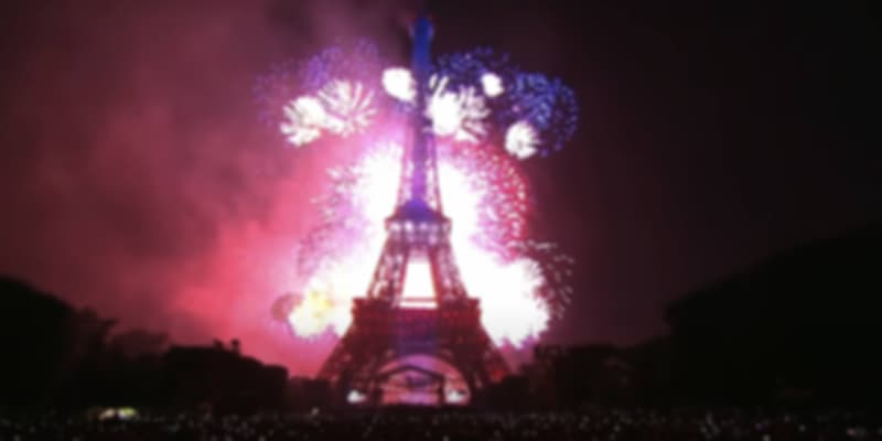 Eiffel Tower during La Fête Nationale