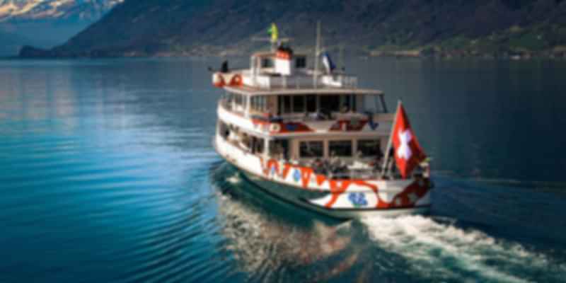 Boating on Swiss Lake