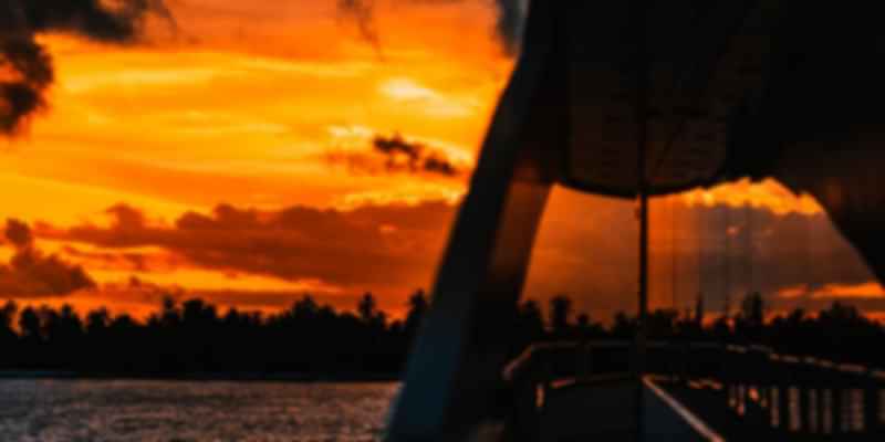 Maldives in October sunset cruise
