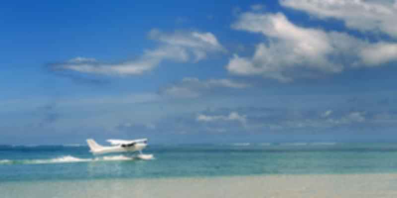 Seaplane in Maldives