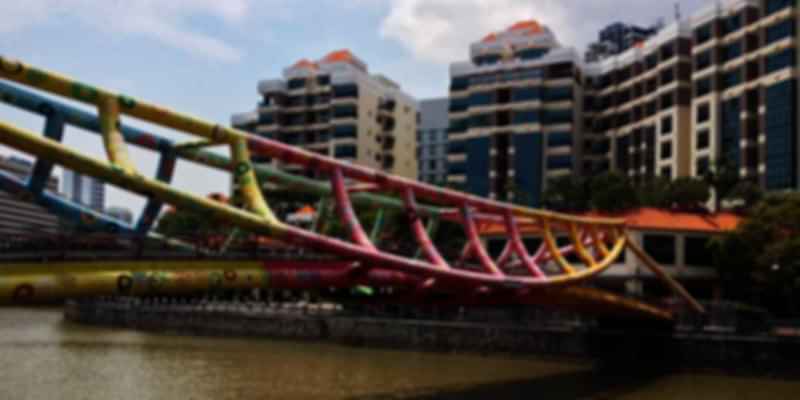 colorful Alkaff Bridge