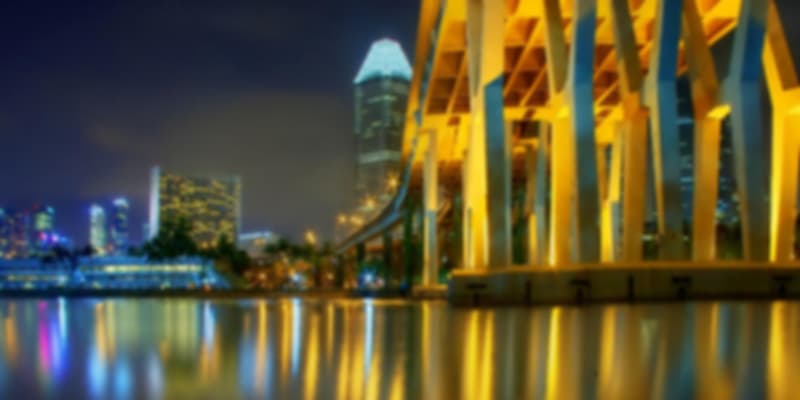 Benjamin Sheares Bridge at night