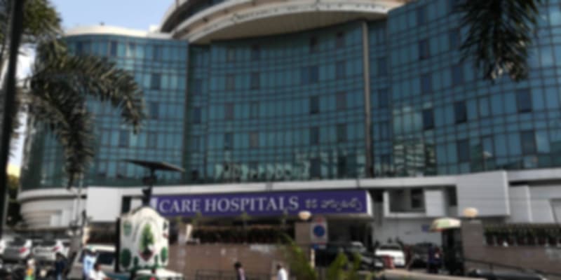 Front facade of Care Hospitals in Hyderabad, showcasing the city's rise as a destination for advanced medical treatments and innovation.