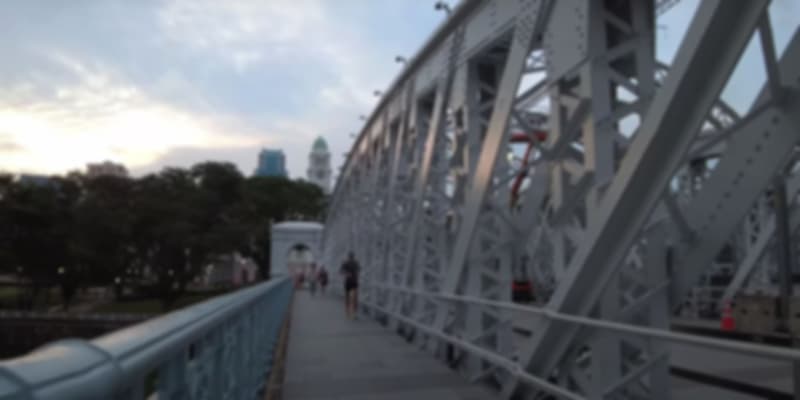 Cavenagh Bridge at evening