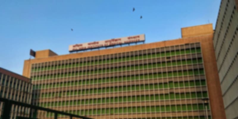 View of a prominent hospital building in Delhi, representing the city's reputation as a center for medical excellence in India.