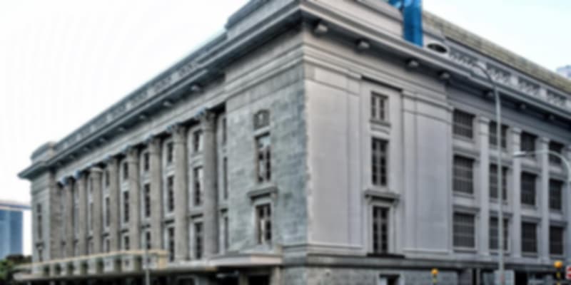 Classic colonial building of the National Gallery Singapore