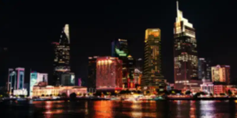 Explore the Night time Skyline of Ho Chi Minh City, Vietnam
