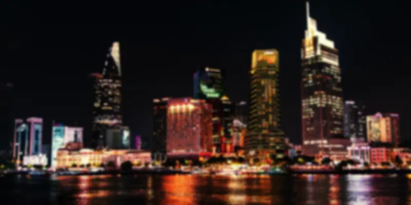 Explore the Night time Skyline of Ho Chi Minh City, Vietnam