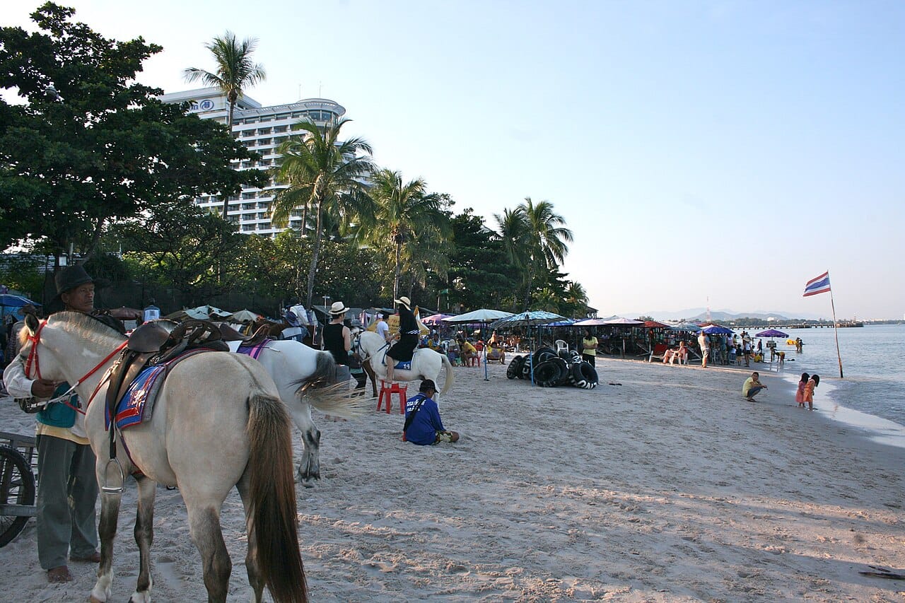 public beach Hua Hin