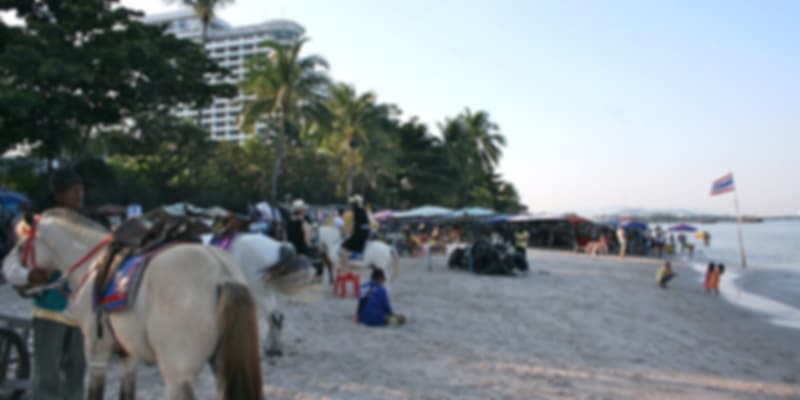 public beach Hua Hin