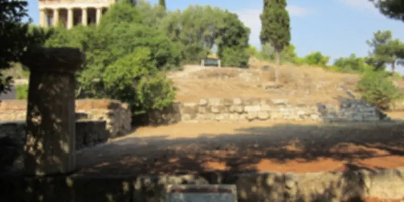 Reconstructed Stoa of Attalos in the Ancient Agora of Athens