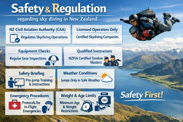 Rules and regulation for sky diviing in new zealand