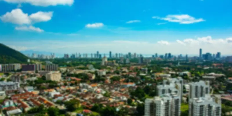 The ariel view of Penang