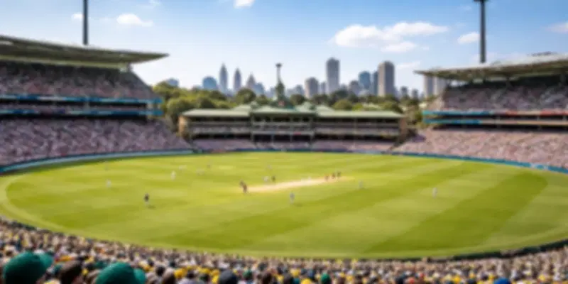 People enjoying match in Sydney Cricket ground