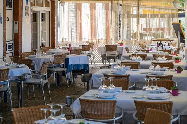 Elegant outdoor dining area at Pincode by Kunal Kapoor, one of the popular Indian restaurants in Abu Dhabi