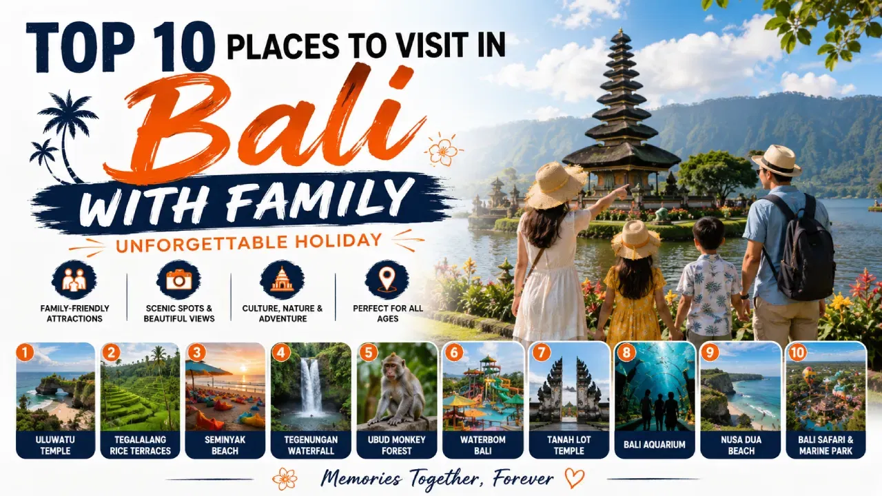 Top 10 Places to Visit in Bali with Family: Unforgettable Holiday