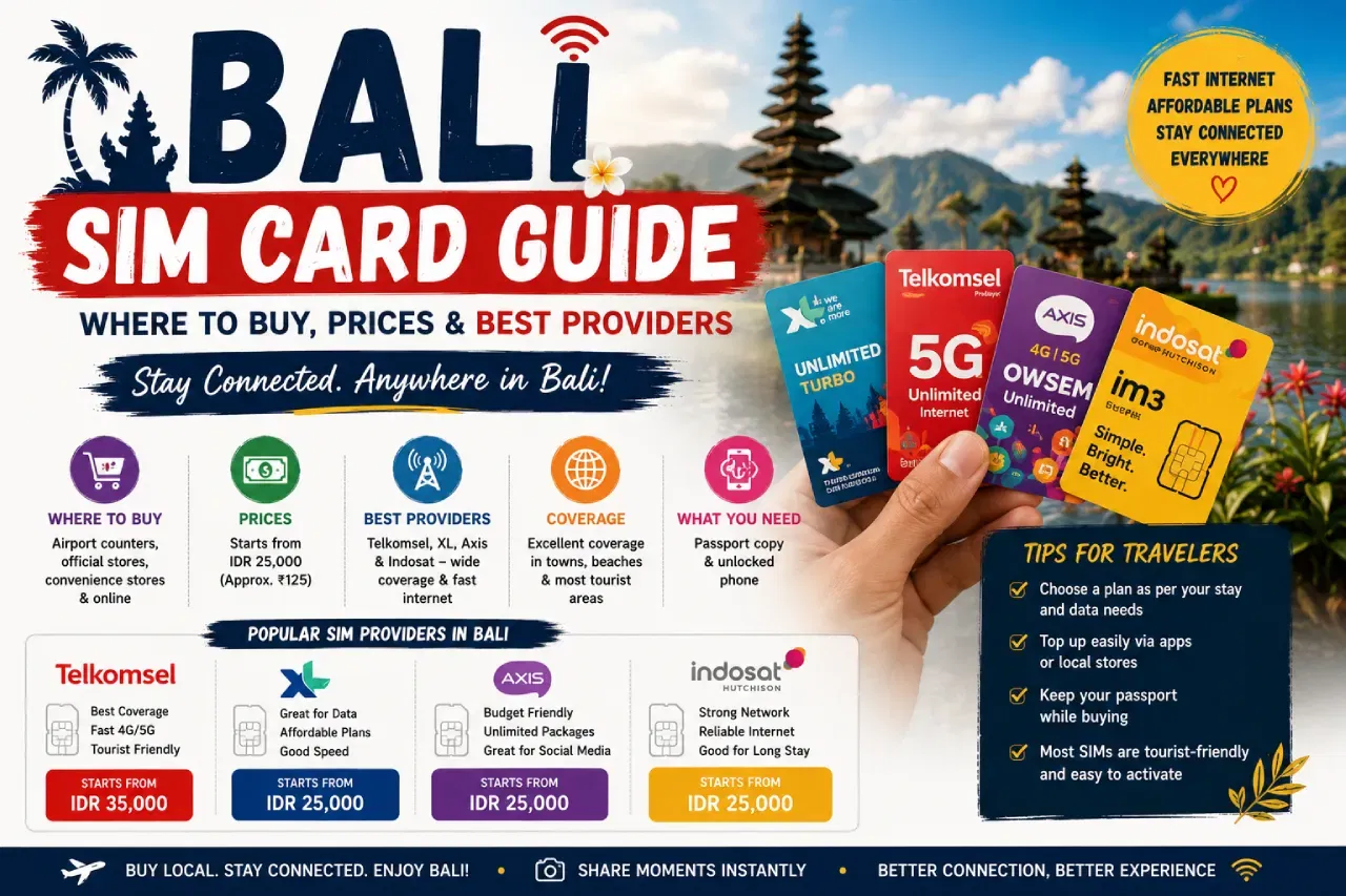 Bali SIM Card Guide: Where to Buy, Prices & Best Providers