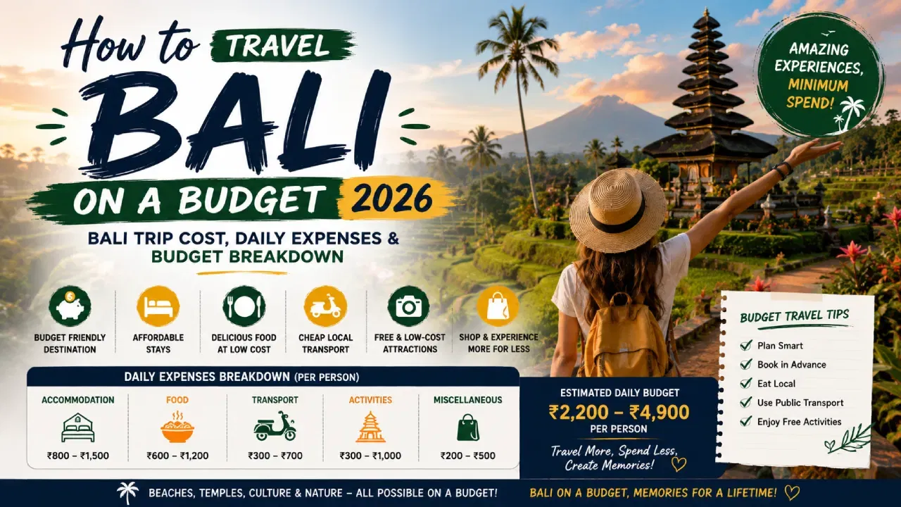 How to Travel Bali on a Budget 2026: Bali Trip Cost, Daily Expenses & Budget Breakdown