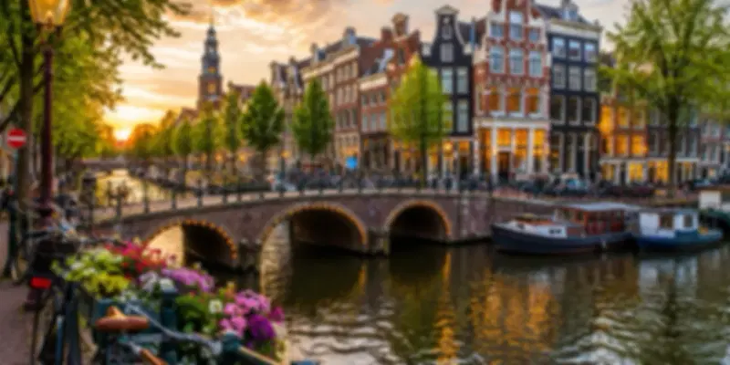 View of the city of Amsterdam