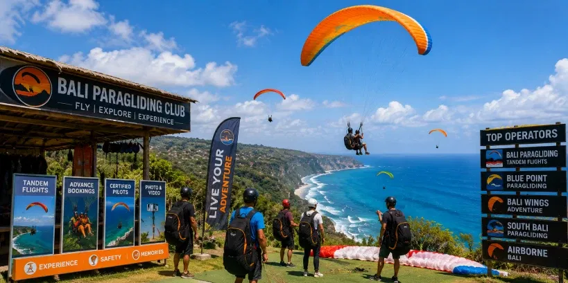 Find out the best clubs for paragliding in Bali