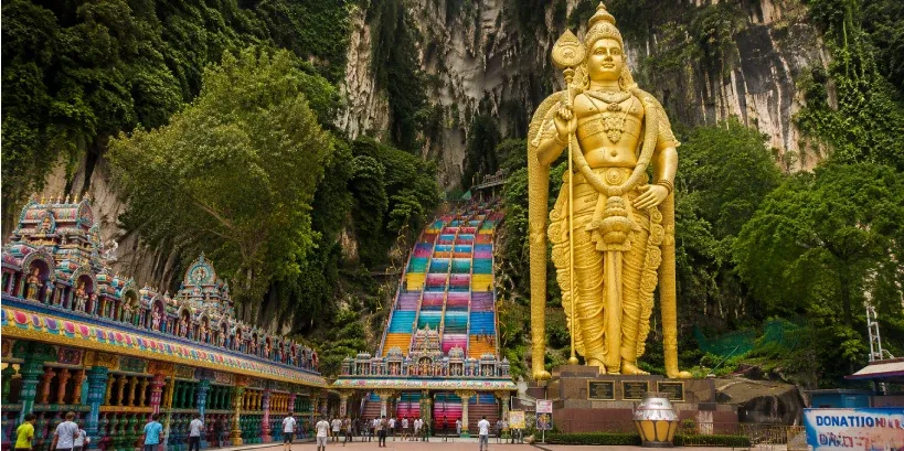 Batu Caves is one of the popular attractions in Kuala Lumpur City Centre