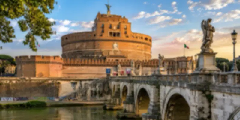 Castel Sant'Angelo, is one of the easiest castles in italy to add to a Rome sightseeing day.