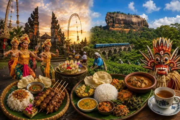 Learn about food and culture of Bali vs Sri Lanka 