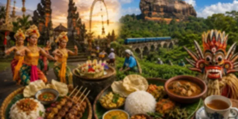 Learn about food and culture of Bali vs Sri Lanka