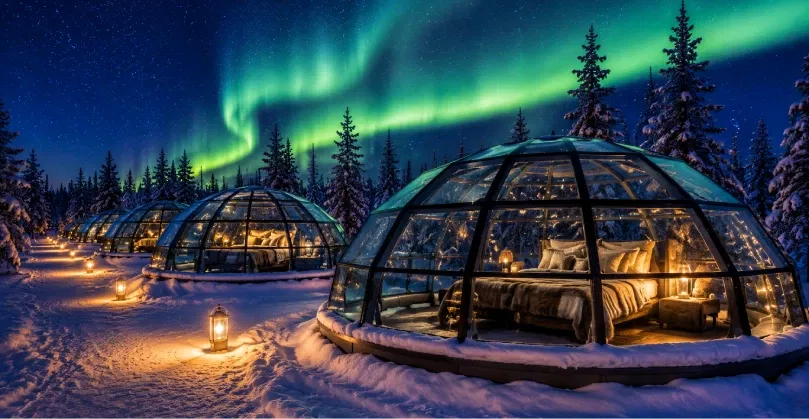 Watch the northern lights from your bed 