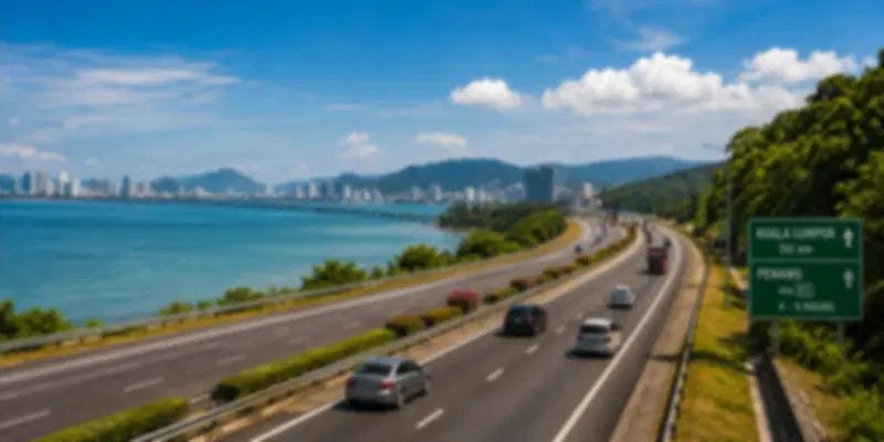 The scenic route between Kuala Lumpur and Penang
