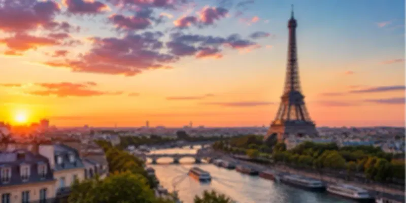 The view of one of the most beautiful cities in Europe, Paris