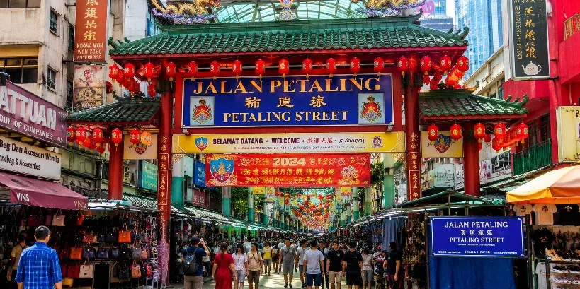 Petaling Street is one of the best places to shop for unique souvenirs and local treasures in Kuala Lumpur.