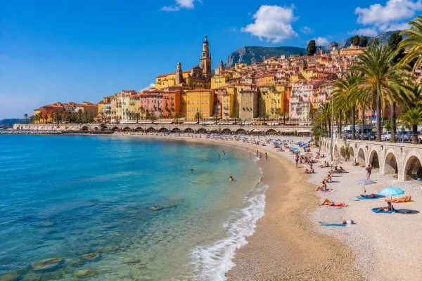Plage des Sablettes, Menton is one of the most beautiful beaches in France