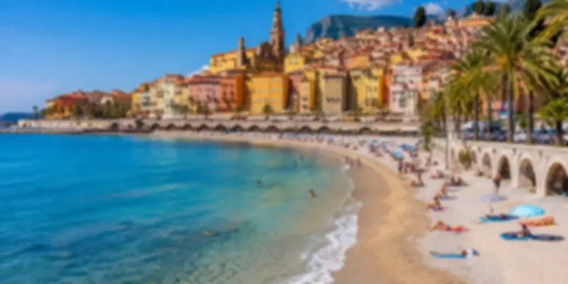 Plage des Sablettes, Menton is one of the most beautiful beaches in France