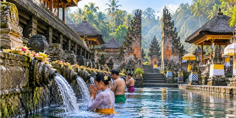 Pura Tirta Empul is one of the holiest cultural places in Bali