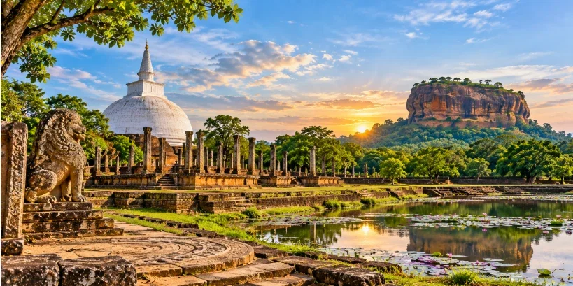 Sri Lankan Ruins at Golden Hour